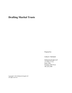 Drafting Marital Trusts - American Bar Association