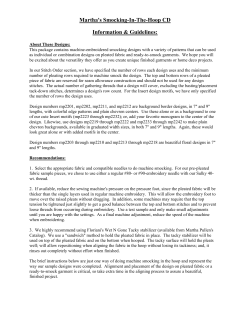 Martha`s Smocking-In-The-Hoop CD Information