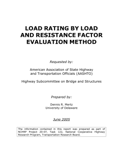 load rating by load and resistance factor evaluation method