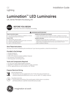 Installation Guide — LAL Series Pendant Accessory