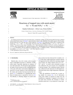 Reactions of trapped ions with metal atoms: O2 + + Ni