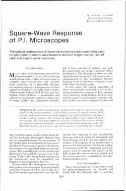 Square-Wave Response of PI Microscopes