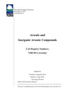 Arsenic and Inorganic Arsenic Compounds
