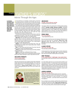 Proverbs&ldquo;FATHER`S WORDS&rdquo;