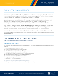 Description of the ten core competencies