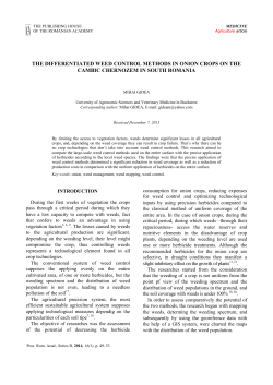the differentiated weed control methods in onion crops on the