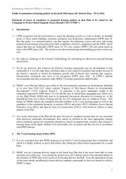CPRE Sussex - Mid Sussex District Council
