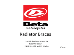 Radiator Braces