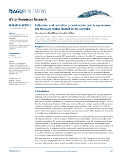 Calibration and correction procedures for cosmicray neutron soil