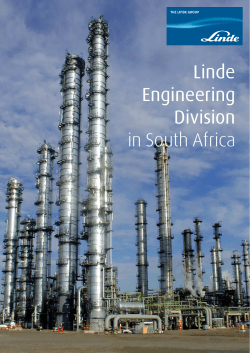 Linde Engineering Division in South Africa