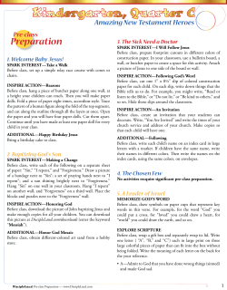 Pre-class Preparation