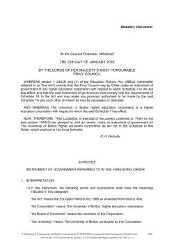 Instrument of Government