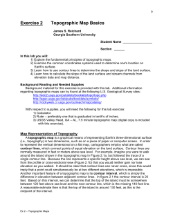Exercise 2 Topographic Map Basics