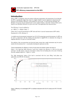 DPG 002v01 DPF efficiency measurement