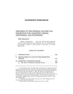 Theories of the Federal Income Tax Exemption