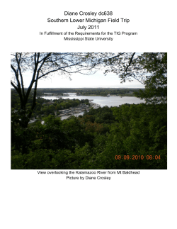 Southern Lower Michigan Field Trip