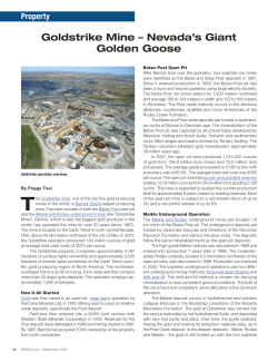 Goldstrike Mine – Nevada`s Giant Golden Goose