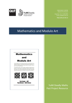 Mathematics and Modulo Art - YuMi Deadly Centre