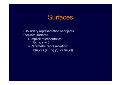 Parametric Surfaces