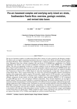 Pre-arc basement complex and overlying early island arc strata
