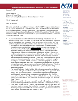 peta`s complaint to la dacc