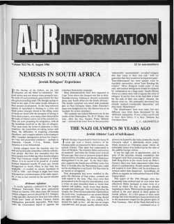 INFORMATION - The Association of Jewish Refugees