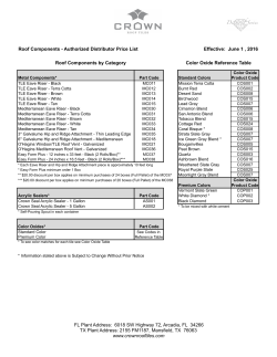 Roof Components - Crown Roof Tile