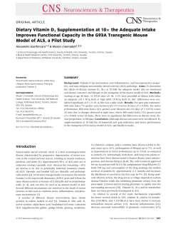 Dietary Vitamin D3 Supplementation at 10&Atilde;&Scaron; the Adequate Intake
