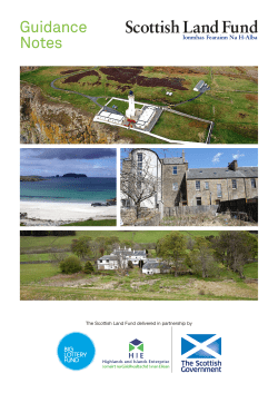 Guidance Notes - Highlands and Islands Enterprise