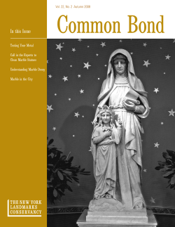 Common Bond - The New York Landmarks Conservancy