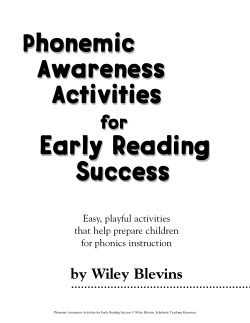 Phonemic Awareness