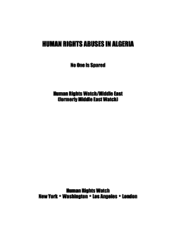 human rights abuses in algeria human rights abuses in algeria