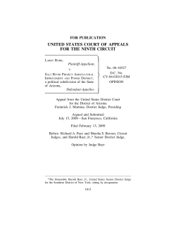 ROHR v. SALT RIVER PROJECT