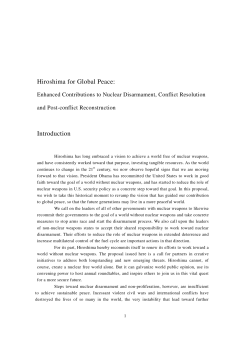 Hiroshima for Global Peace