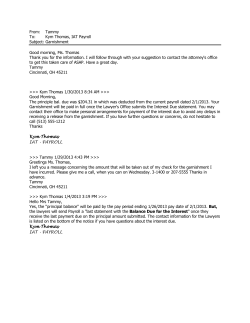 From: Tammy To: Kym Thomas, IAT Payroll