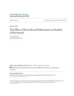 The Effect of Rewards and Motivation on Student Achievement