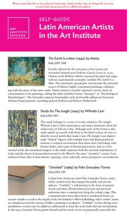 Pathways of Heritage/Senderos de la Herencia