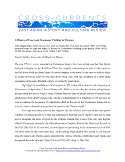 PDF 1 - Cross-Currents: East Asian History and Culture Review