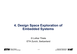 4. Design Space Exploration of Embedded Systems