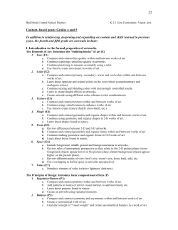 Curricular Goals Grades 4 and 5
