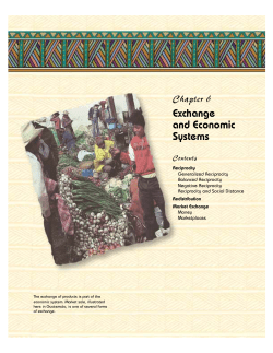 Exchange and Economic Systems