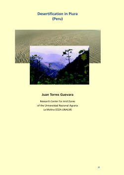 Desertification in Piura