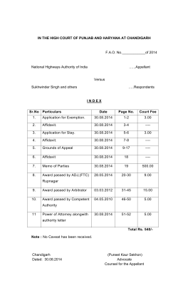 IN THE HIGH COURT OF PUNJAB AND HARYANA AT