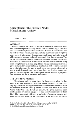 Understanding the Internet: Model, Metaphor