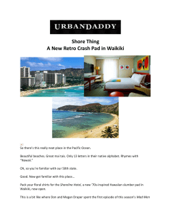 Shore Thing A New Retro Crash Pad in Waikiki