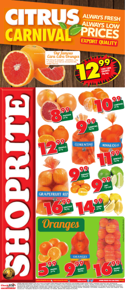 Oranges - Specials