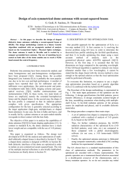 Design of axis-symmetrical dome antennas with secant