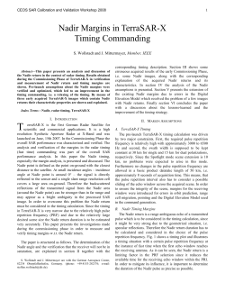 Nadir Margins in TerraSAR-X Timing Commanding