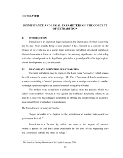 ii chapter significance and legal parameters of the