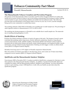 Tobacco Community Fact Sheet